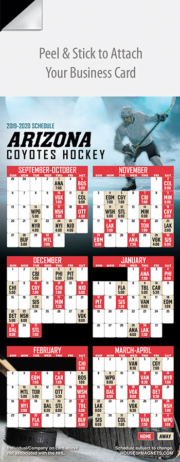 nhl coyotes schedule
